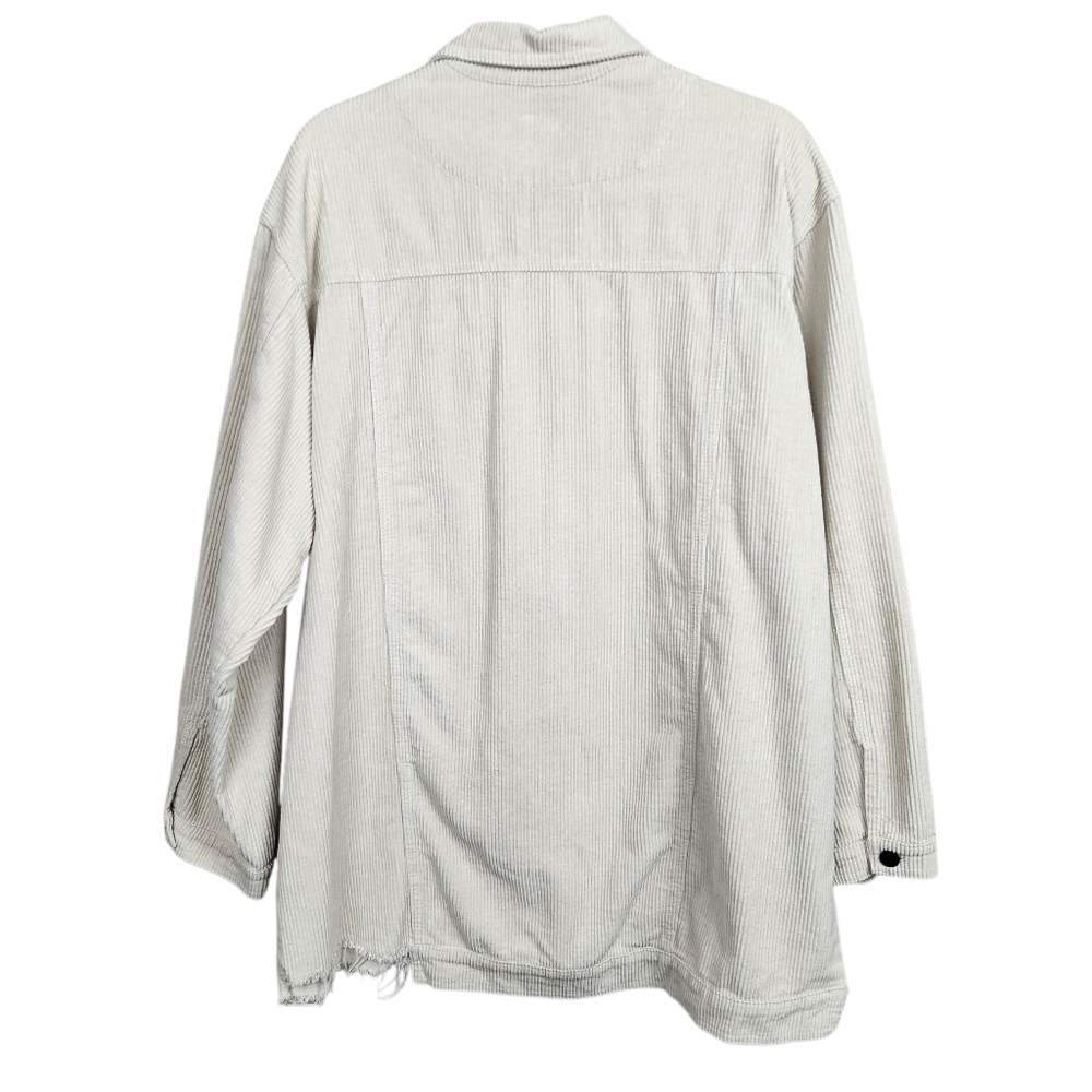 POL Leaving It All Behind Corduroy Jacket Cream Shacket Boho Womens Size Large - Picture 6 of 11